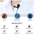 Petit système de microphone omnidirectionnel dynamique de type C Muff Lapel Mic pour les entrevues